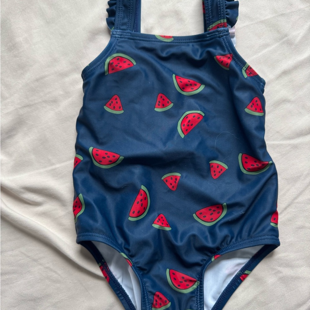 Carter's Blue and Red One Piece Swimsuit with Watermelon Print